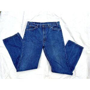 Vtg Levis 517 0217 Orange Tab Jeans 36x34 actual 34x32 dark straight leg mens